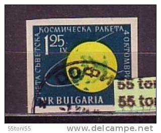 1960 Flight Of Lunik 3 1v.- Imperf. Used/ Oblitere /gestemp.(O)  Bulgaria / Bulgarien - Used Stamps