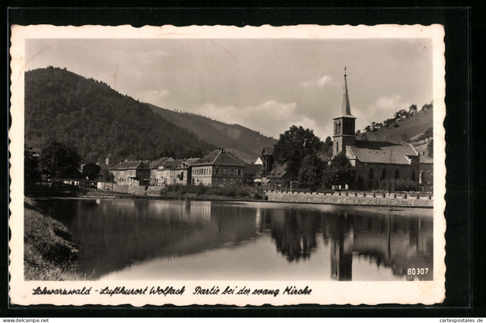 AK Wolfach I. Schwarzwald, Partie Bei Der Evang. Kirche  - Wolfach
