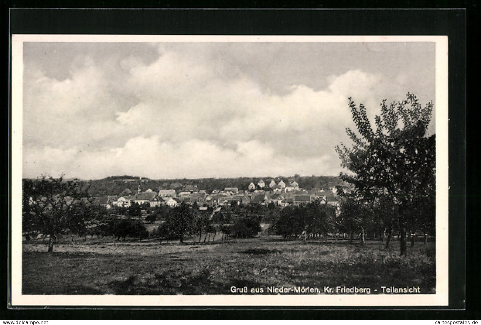 AK Nieder-Mörlen /Kr. Friedberg, Teilansicht  - Friedberg