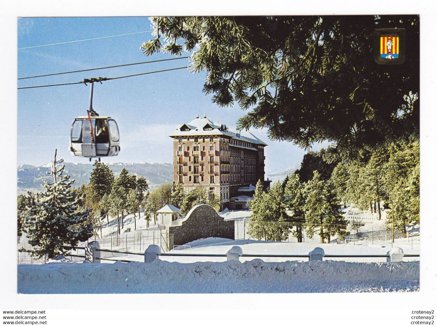 66 FONT ROMEU Vers Prades N°2066 Le Grand Hôtel Et Le Télécabine Des Airelles - Prades