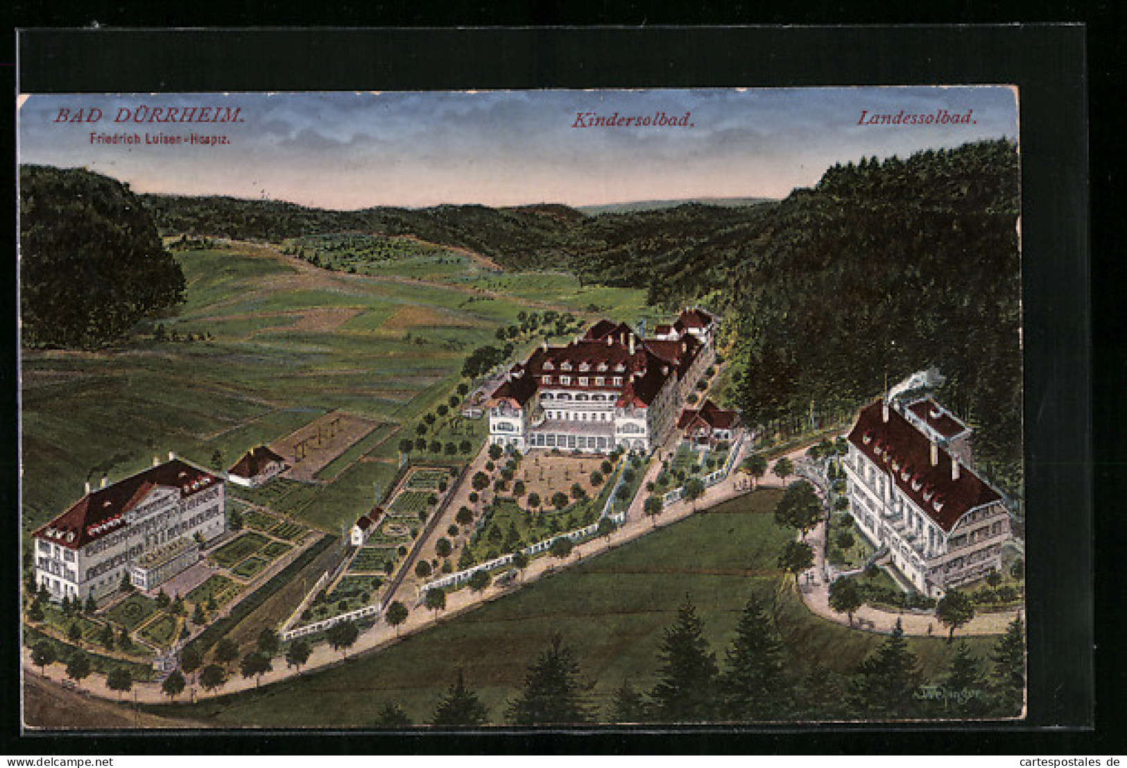 AK Bad Dürrheim, Friedrich Luisen-Hospiz, Kindersolbad Und Landessolbad  - Bad Duerrheim