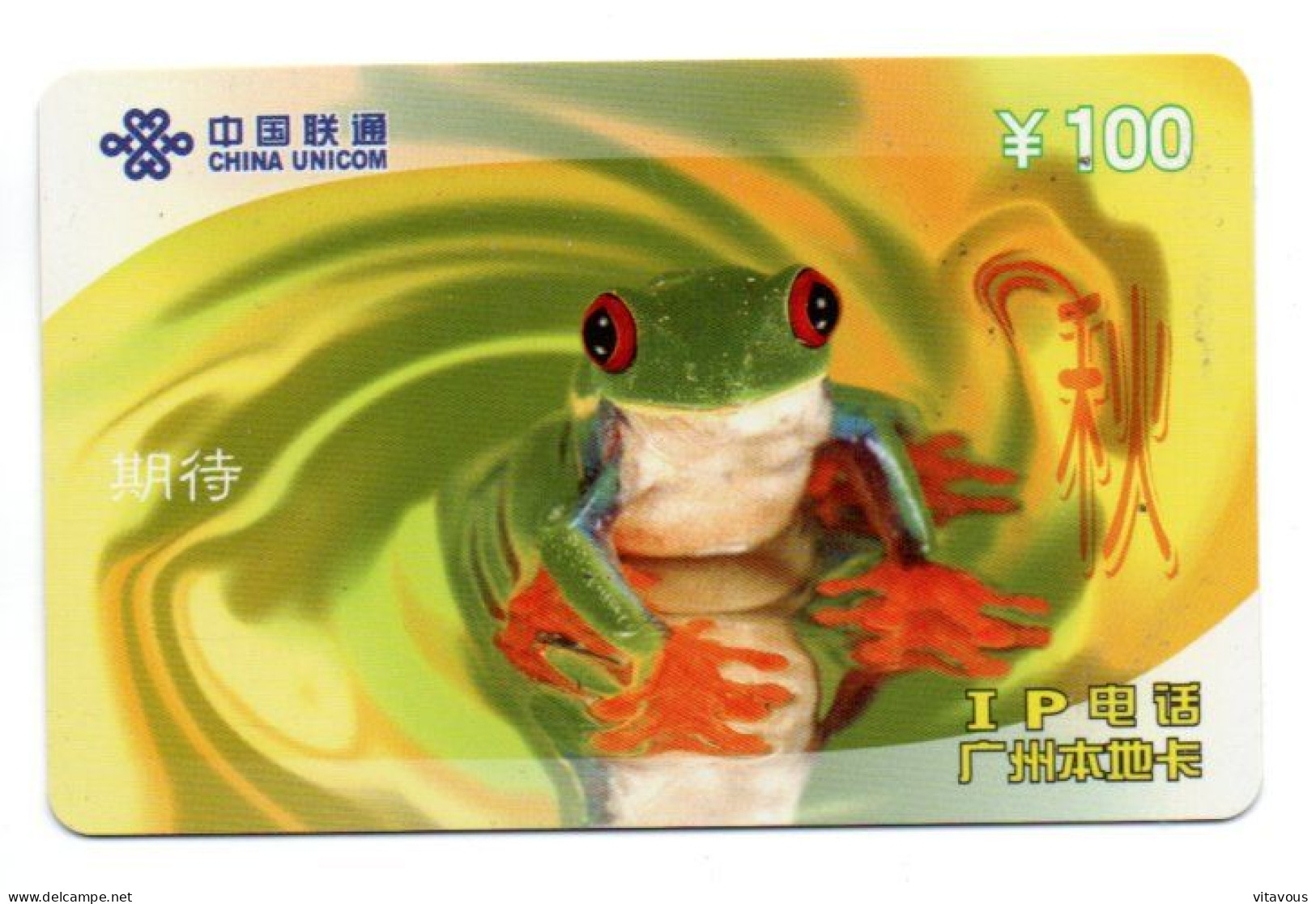 Grenouille Frog Carte Prépayée Chine Card  (K 204) - Cina