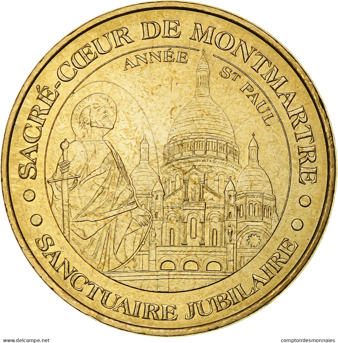 France, Jeton Touristique, La Basilique Du Sacré-Coeur, 2008, MDP, Or Nordique - Sonstige & Ohne Zuordnung