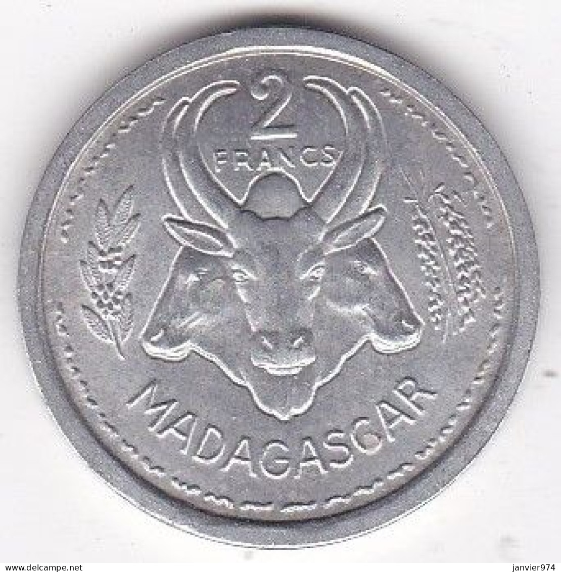 Madagascar Union Française , 2 Francs 1948 Aile , En Aluminium , Lec# 103 - Madagaskar