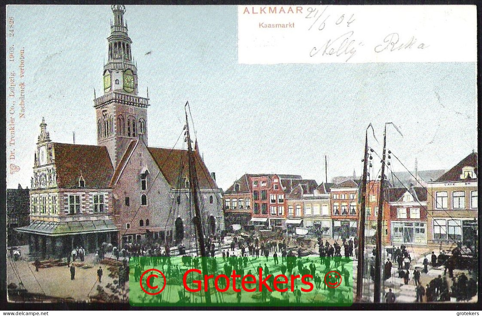 ALKMAAR Kaasmarkt 1904 - Alkmaar