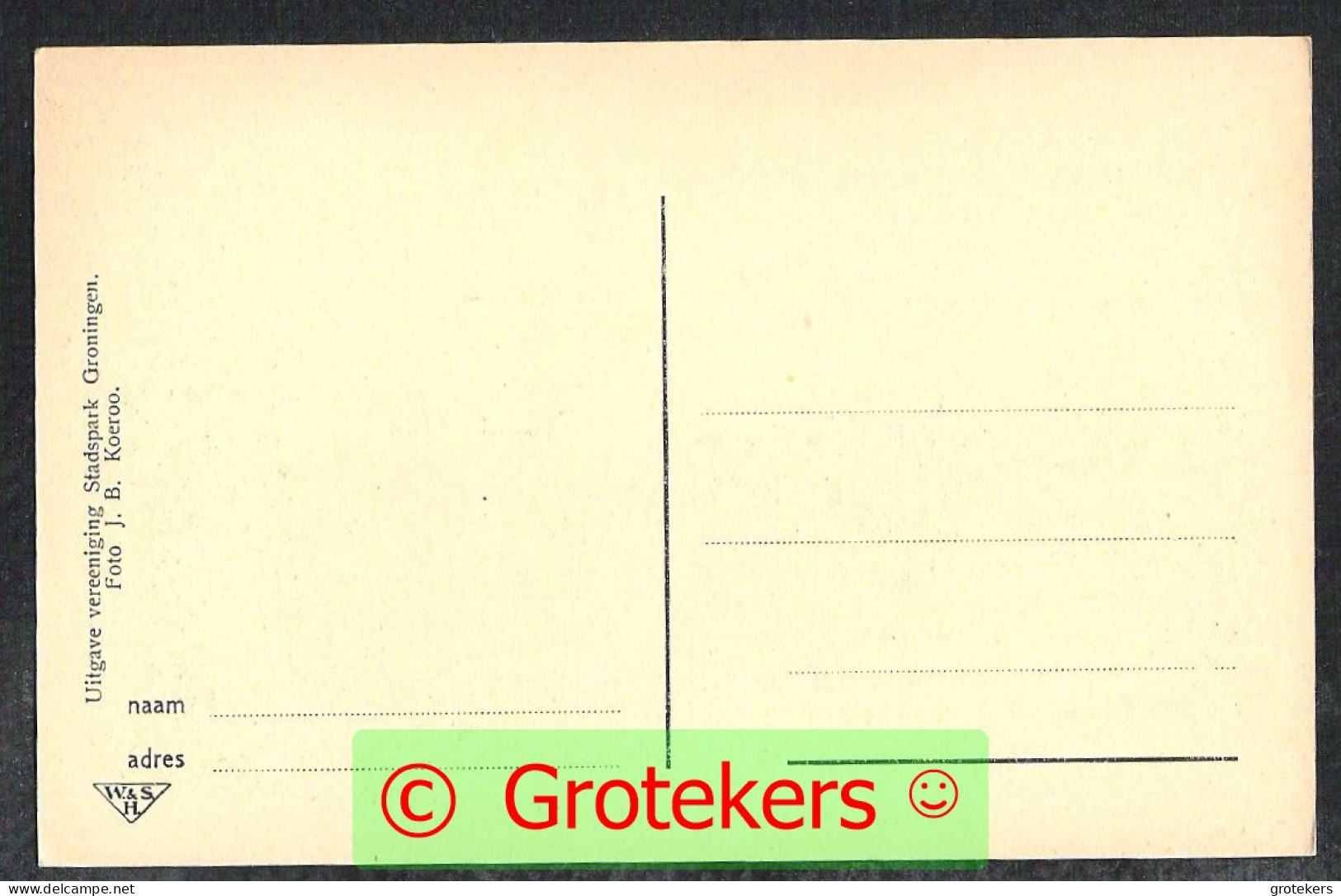 GRONINGEN Stadspark Paviljoen Met Vijver Ca 1920 - Groningen