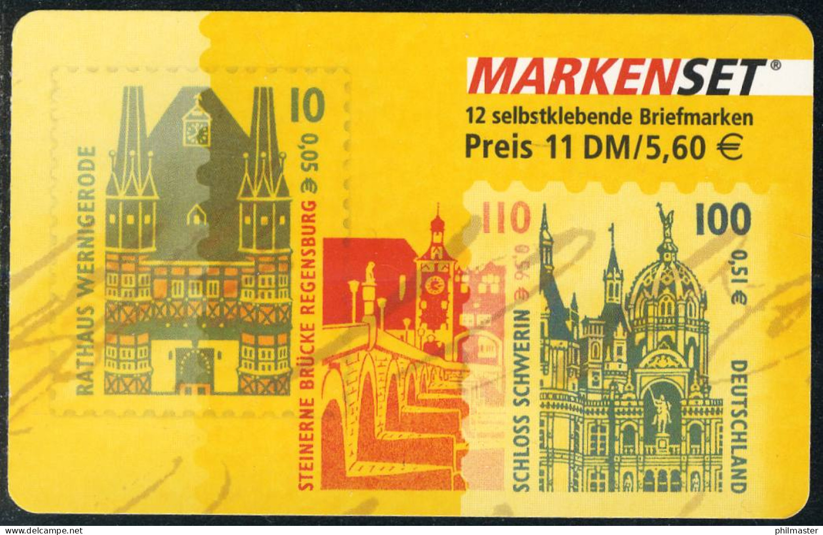 43 MH SWK Sehenswürdigkeiten 2001, Selbstklebend, Postfrisch ** - 2001-2010