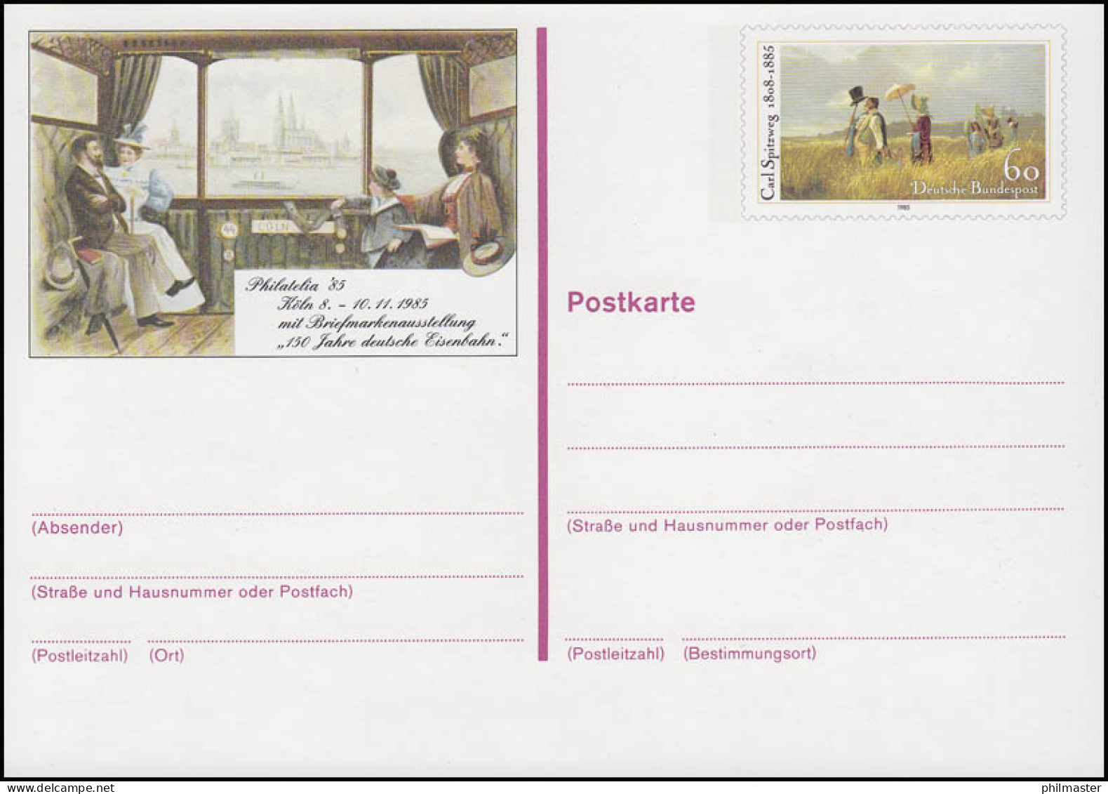 PSo 11 PHILATELIA Köln 1985, ** - Postcards - Mint