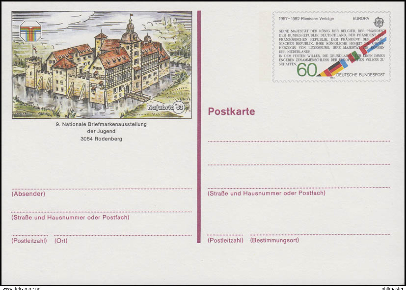 PSo 7 NAJUBRIA Rodenberg 1983, ** - Postcards - Mint