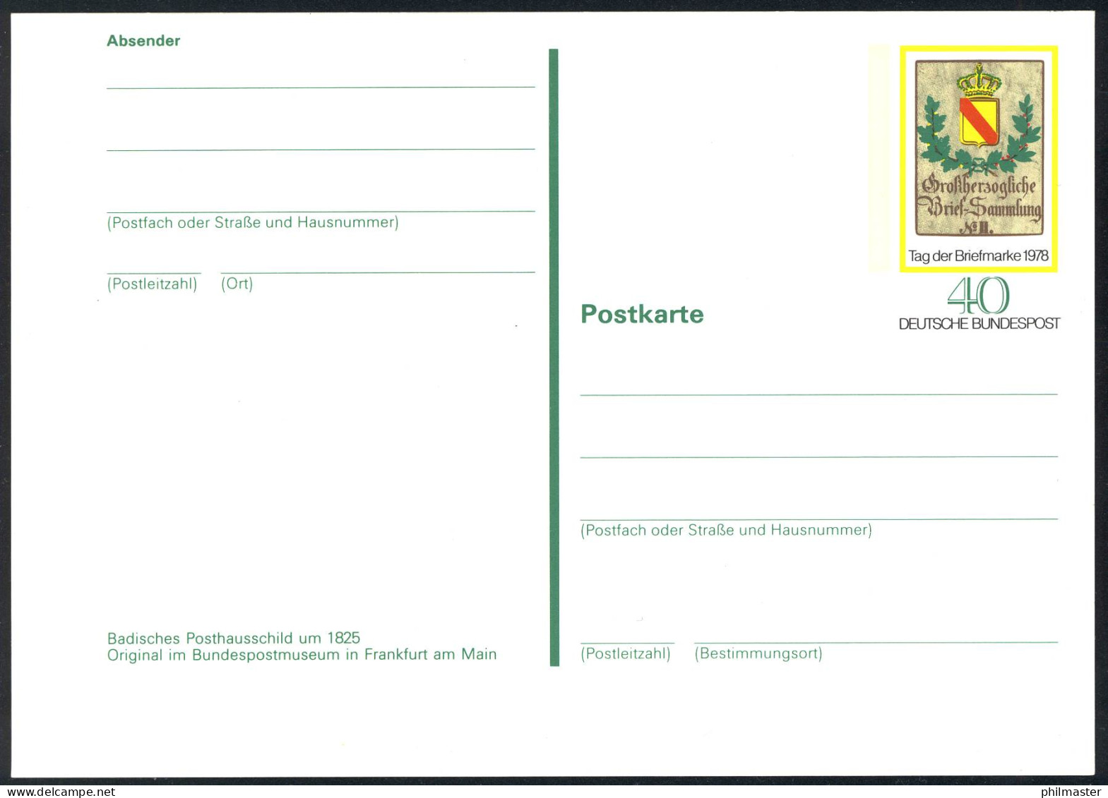 PSo 5 Tag Der Briefmarke, Postfrisch - Postkarten - Ungebraucht