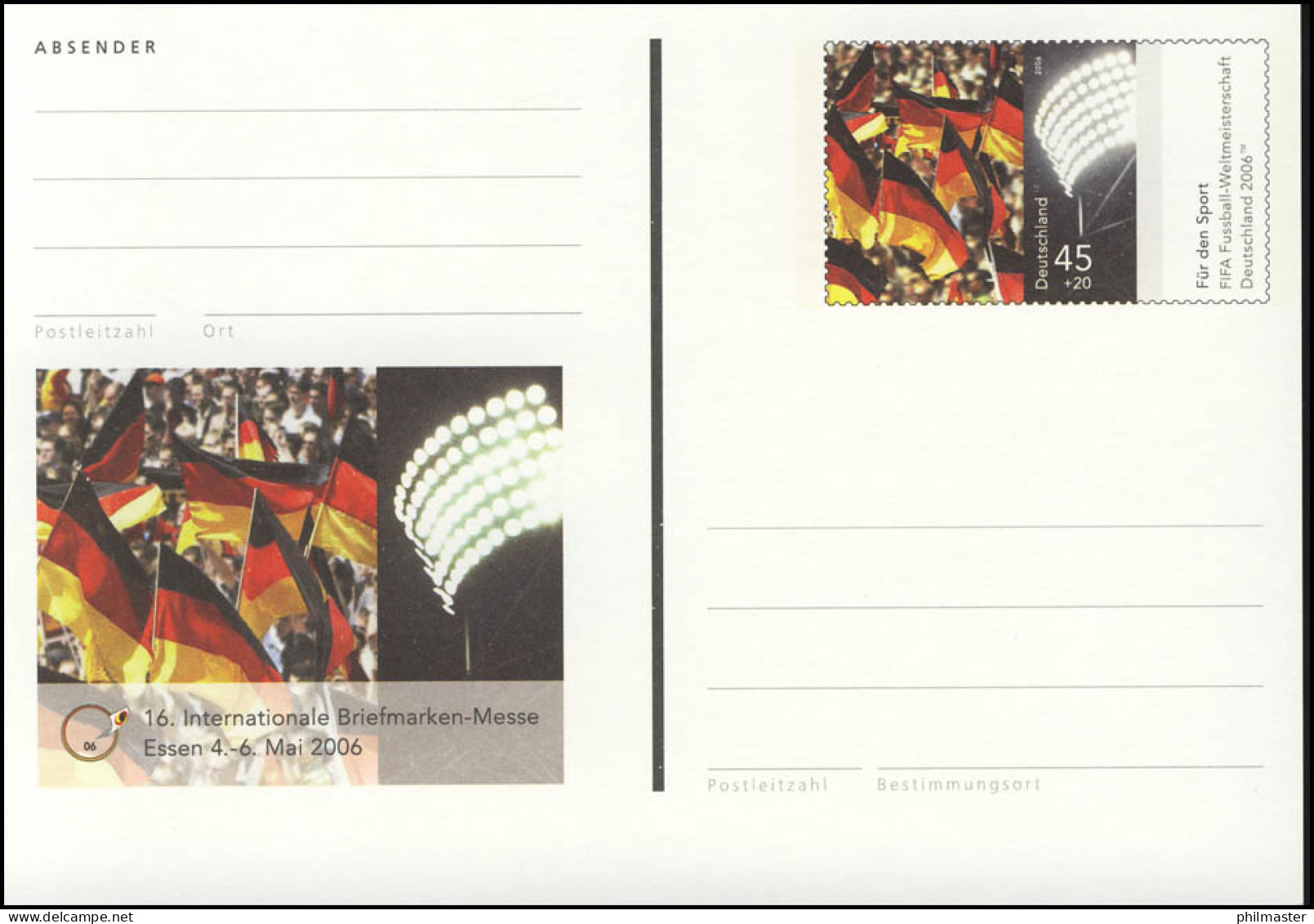 PSo 93 Messe Essen & Fußball-WM 2006, ** Wie Verausgabt - Postcards - Mint