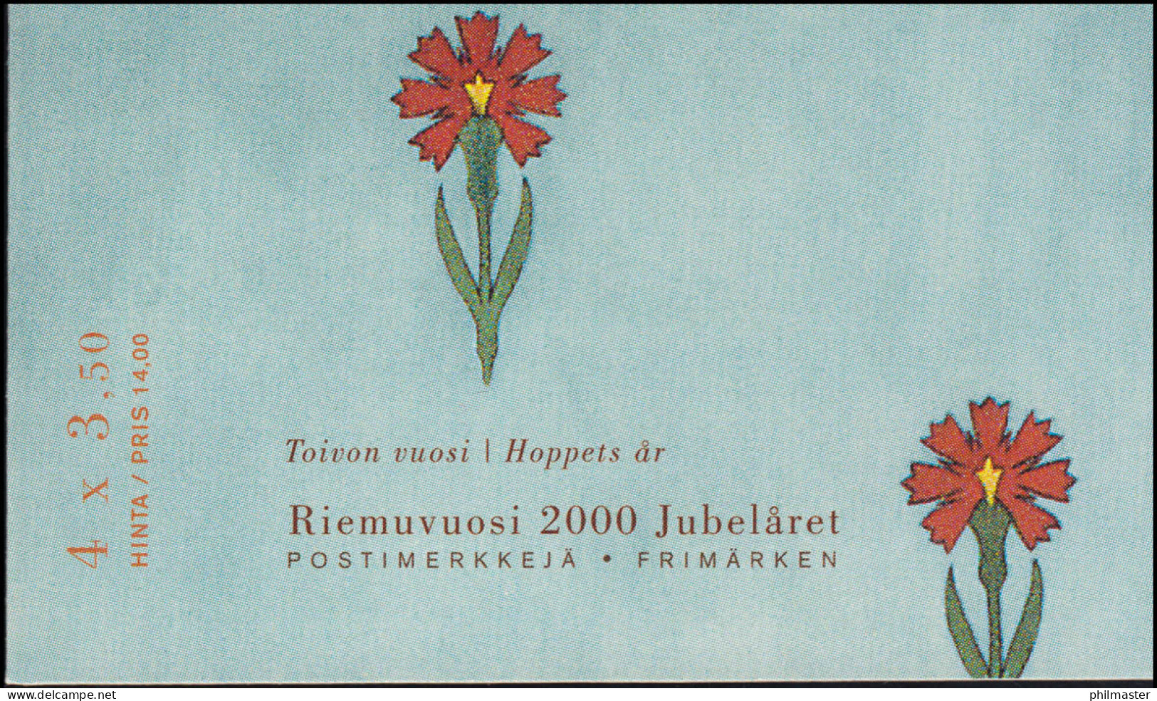 Finnland Markenheftchen 60 Heiliges Jahr 2000, ** Postfrisch - Markenheftchen