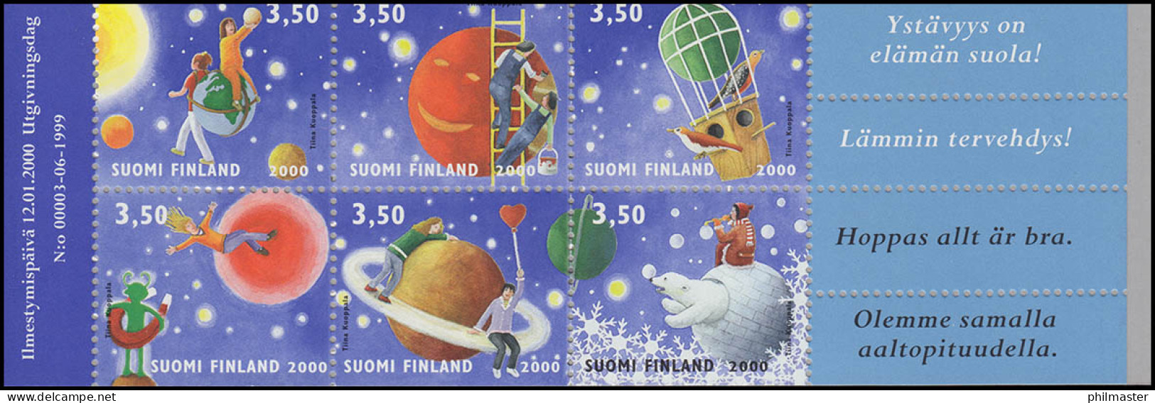 Finnland Markenheftchen 58 Valentinstag: Freunde Aus Dem Weltall, ** Postfrisch - Booklets