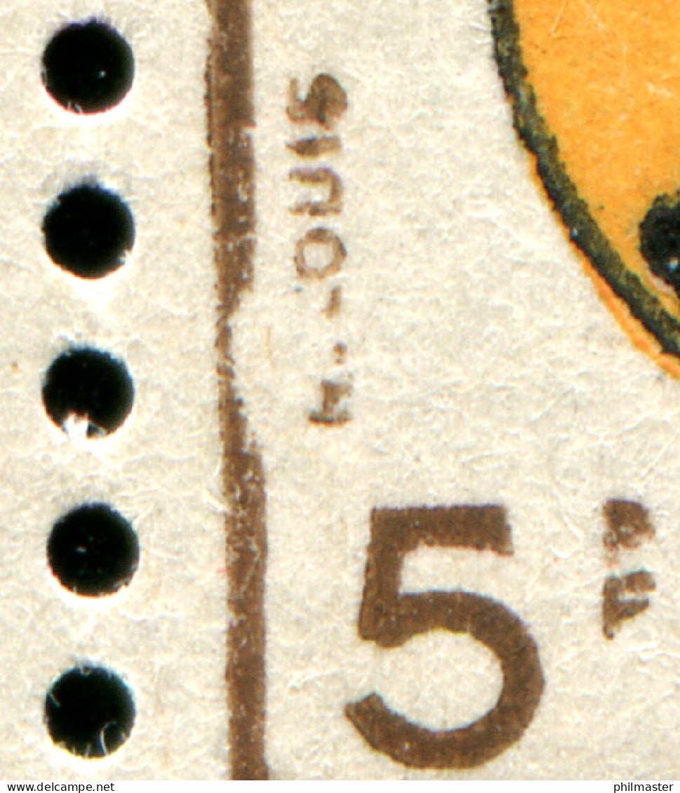 Franz. Zone Allgemein 3 Wappen Im Rand-6er-Block Mit PLF III Auf Feld 63, ** - Emissioni Generali