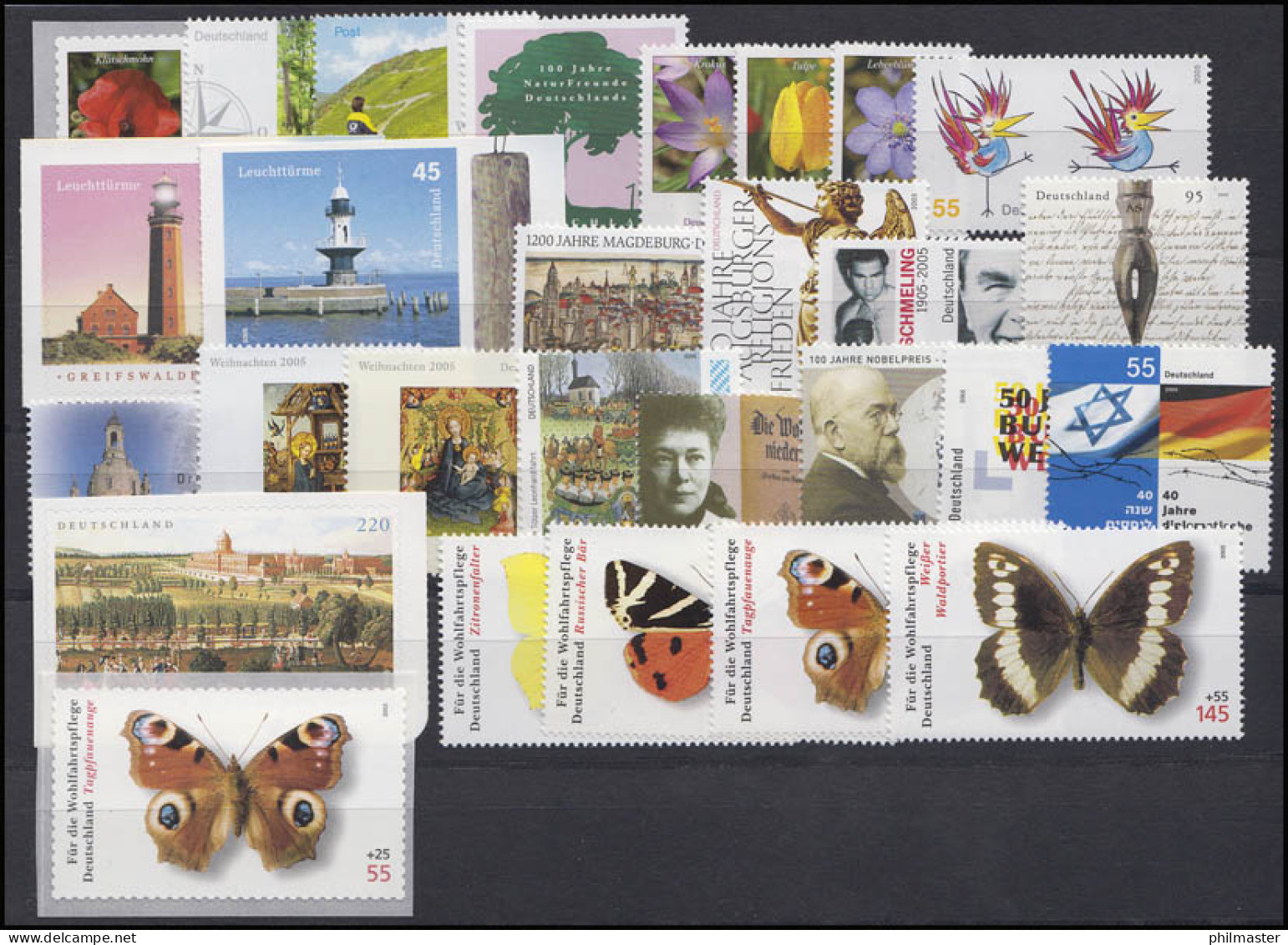 2434-2504 Deutschland Bund-Jahrgang 2005 Komplett, Postfrisch ** - Colecciones Anuales