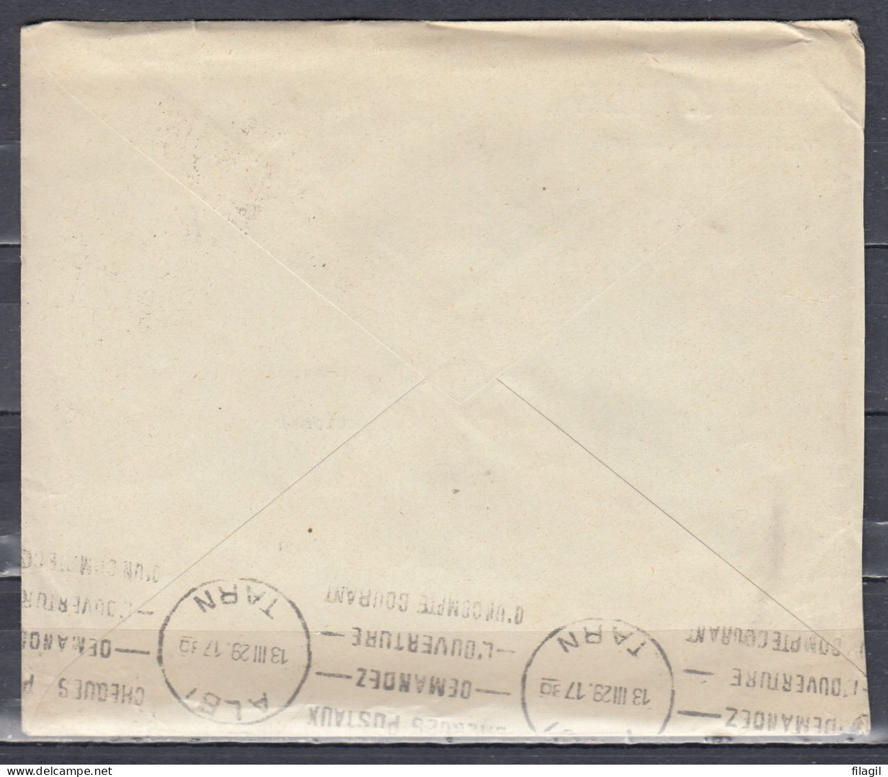 Brief Van Vénissieux Rhone Naar Albi Tarn - Cartas & Documentos