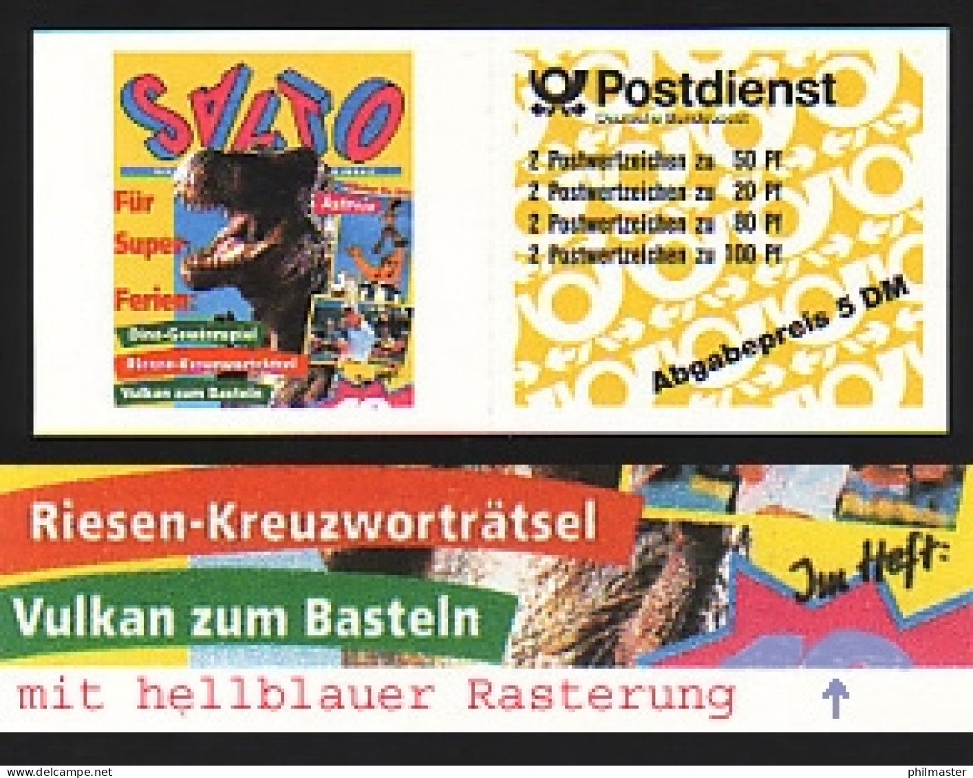 31ab MH Salto PLF V: Gitterstabbruch, Feld 3, ** Postfrisch - 1971-2000