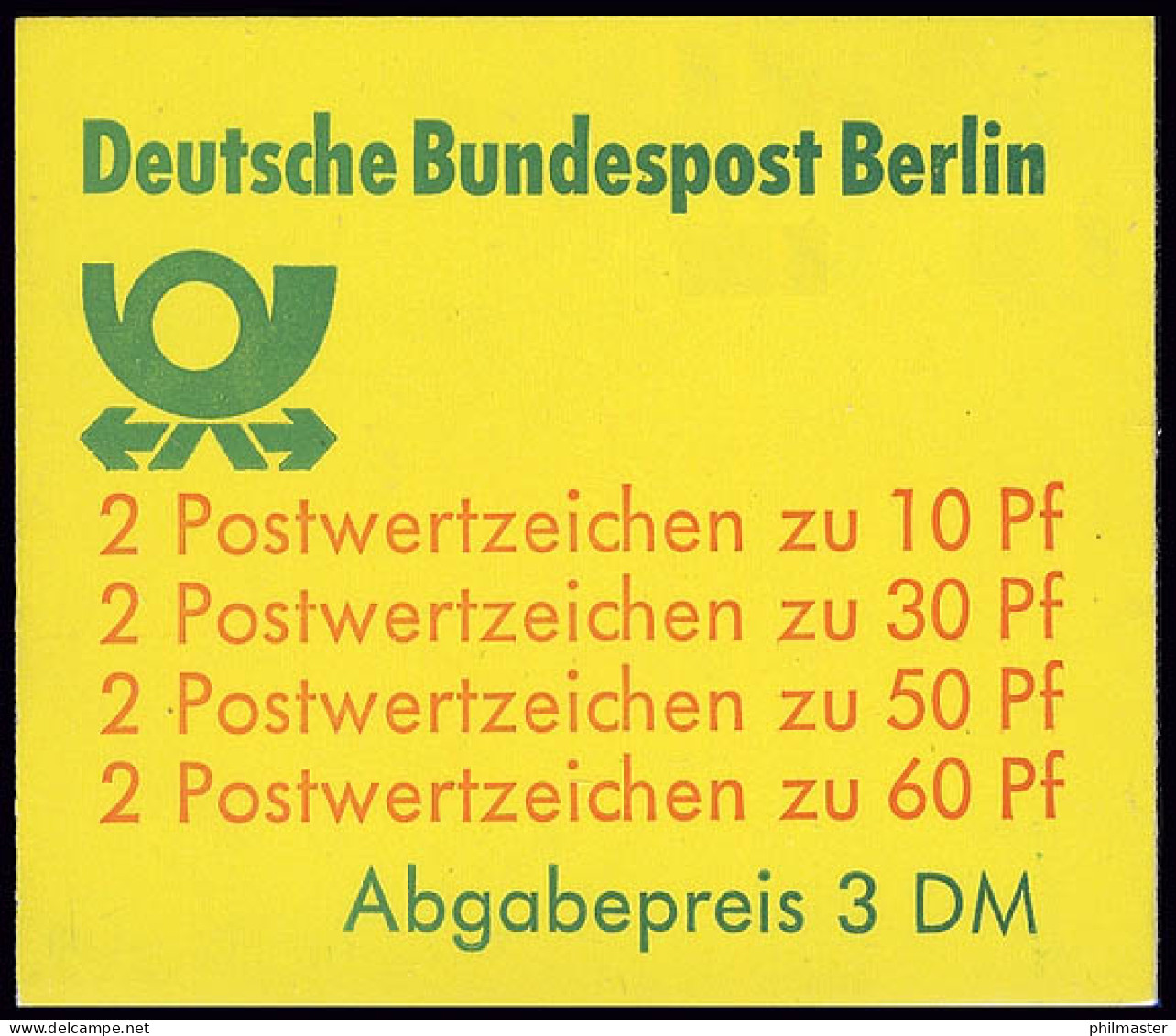 12a MH BuS 1980 [rote 60er], Mit Berlin-Stempel - Carnets