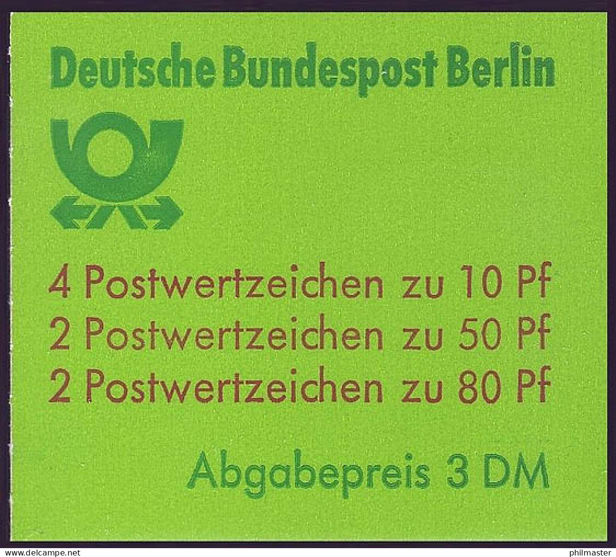 13a MH BuS 1982 [olive 80er], Mit VS-O Berlin 12 - Cuadernillos