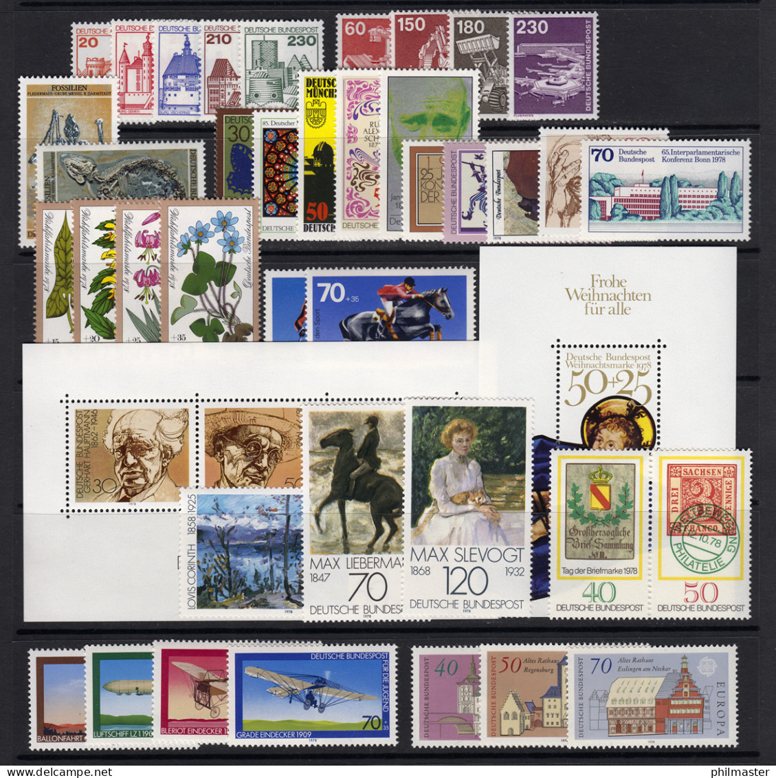 956-999 Bund-Jahrgang 1978 Komplett, Postfrisch ** - Annual Collections