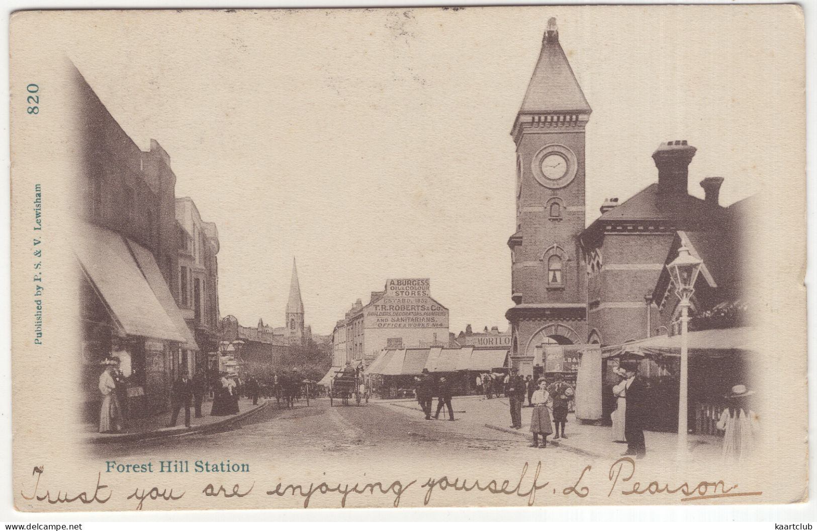 Forest Hill Station- (England, U.K.) - 1906 - P.S. & V., Lewisham 820 - London Suburbs