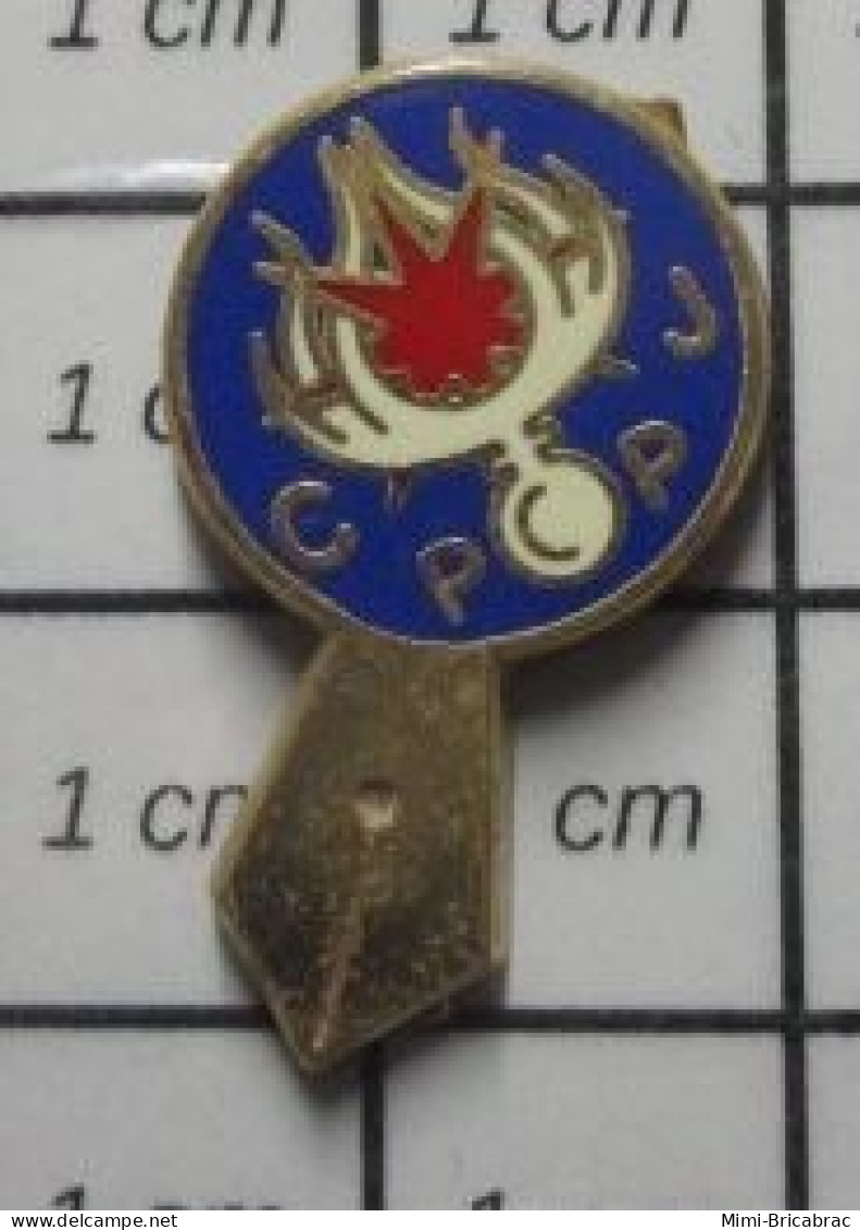 615c Pin's Pins / Beau Et Rare : POLICE / LOUPE ENQUETEUR CPPJ - Polizei