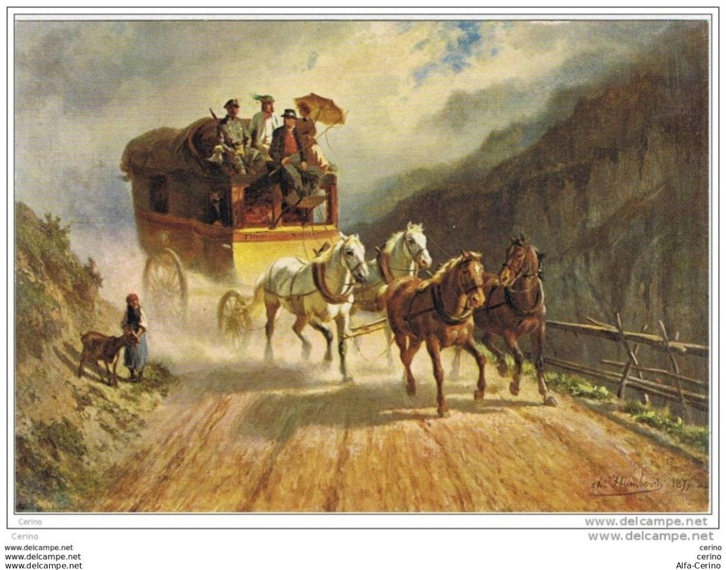 MUSEE  DES  PTT:  LA  POSTE  DU  SIMMENTHAL  -  CHARLES  HUMBERT  1873  -  FG - Poste & Facteurs