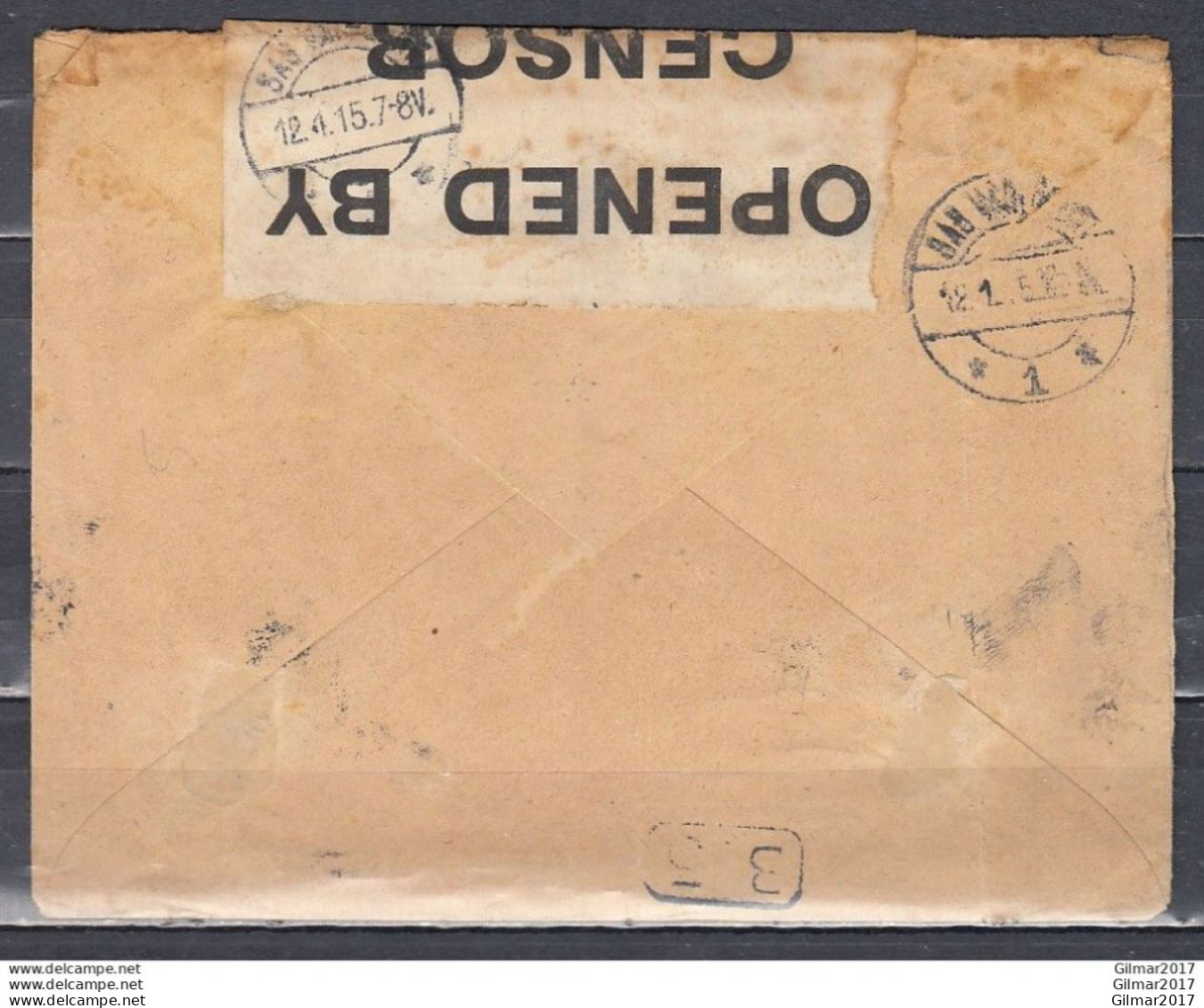Censuur Brief Van Loo Naar Sas Van Gent (Nederland) Via Engeland - 1912 Pellens