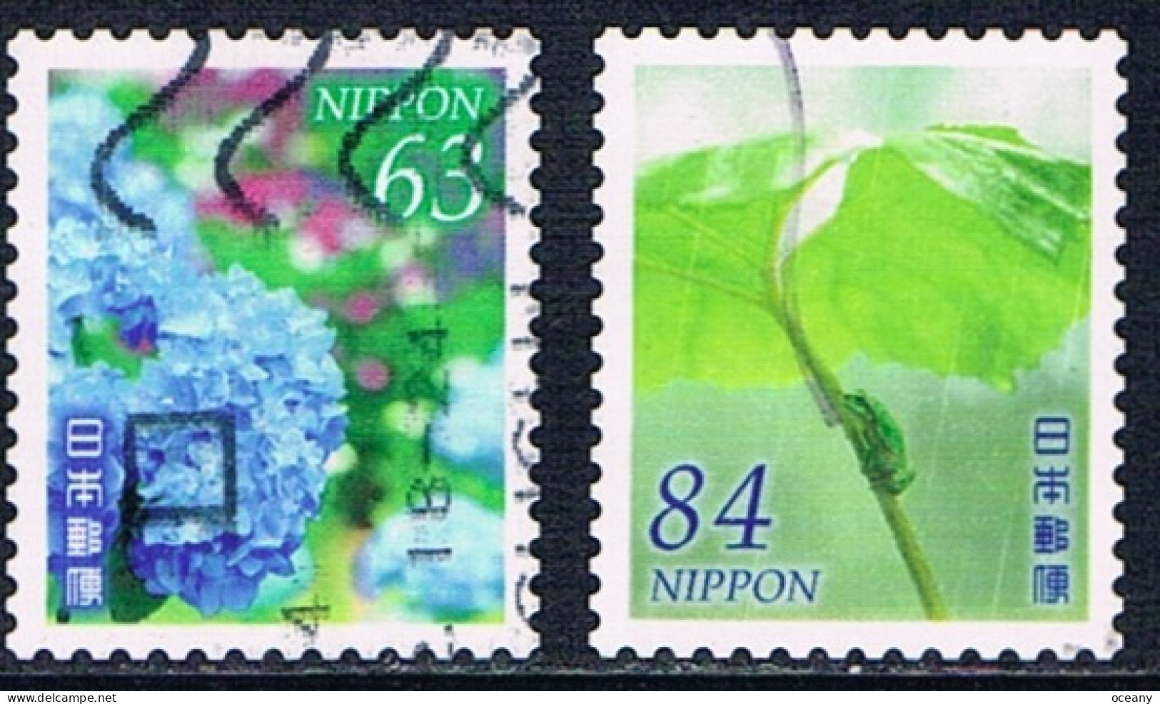 Japon - Hortensia 11007 + Grenouille 11022 (année 2023) Oblit. - Oblitérés