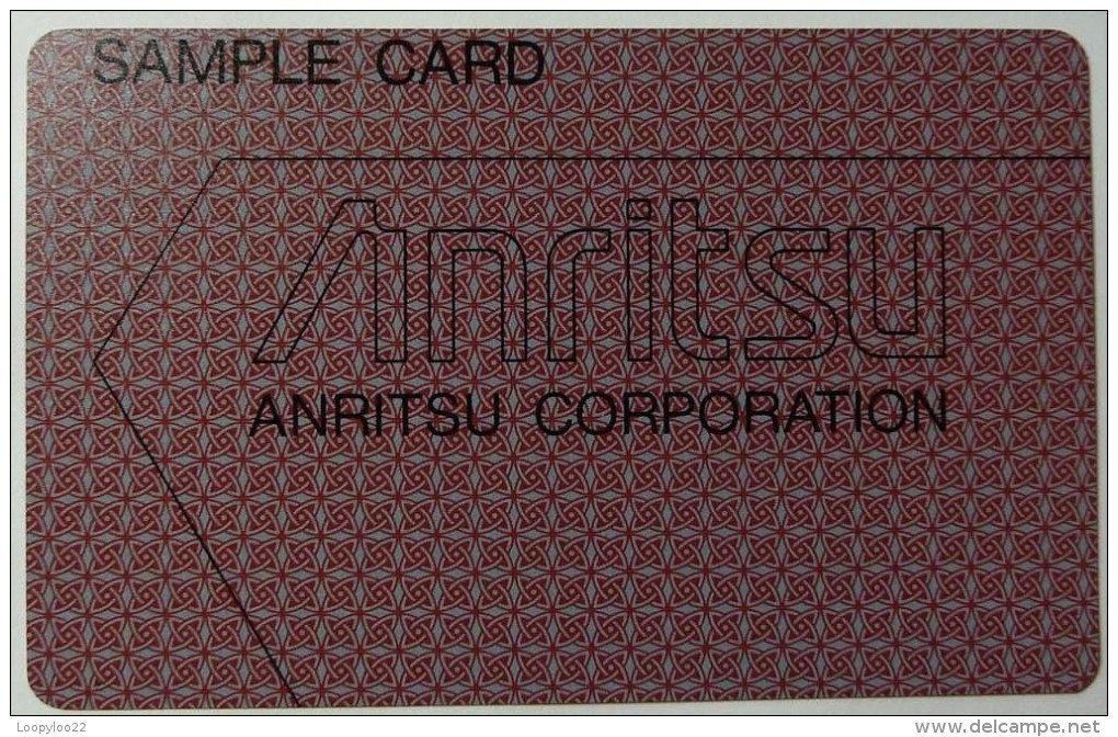 EGYPT - Anritsu Test - Sample Card - Anritsu Corporation - Egypt