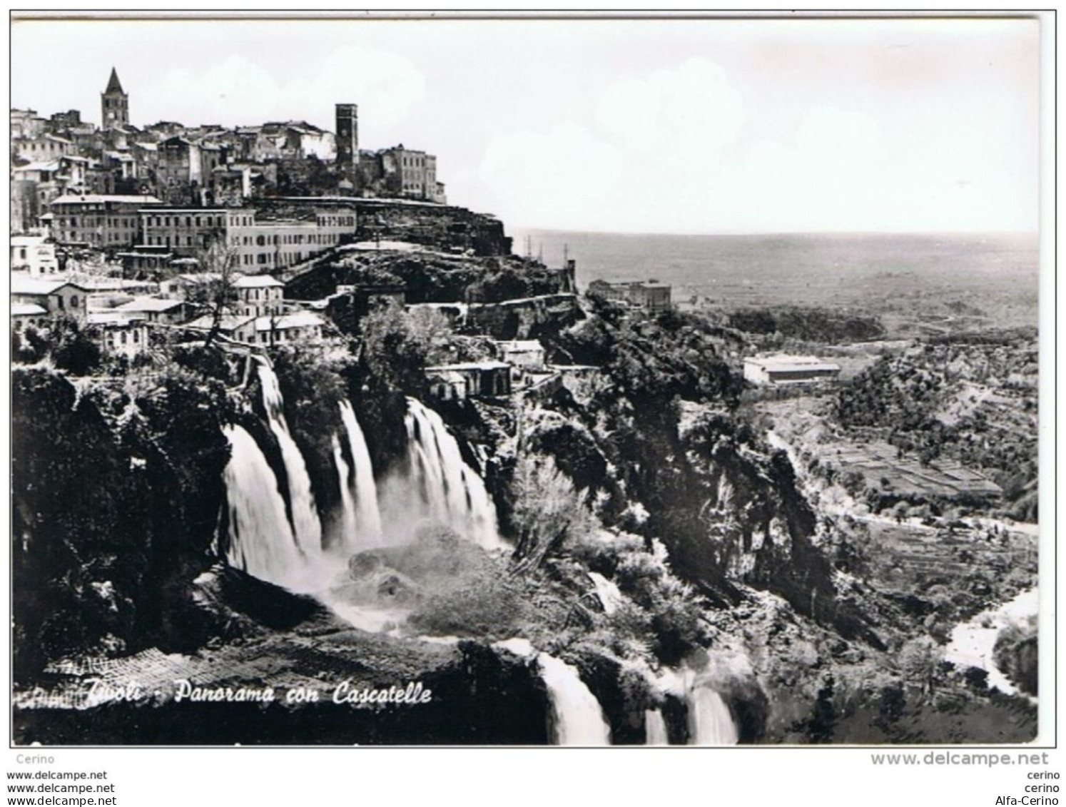 TIVOLI:  PANORAMA  CON  CASCATELLE  -  FOTO  -  FG - Tivoli