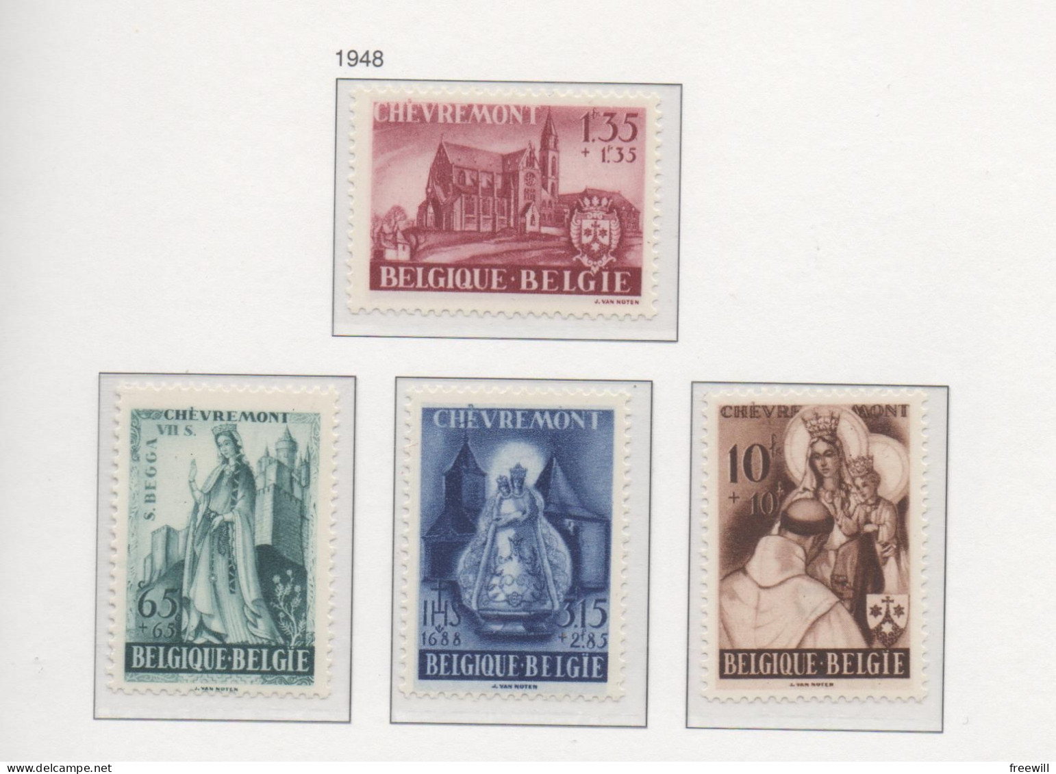 Abbayes D' Achel Et Se Chèvremont 1948 XXX - Unused Stamps