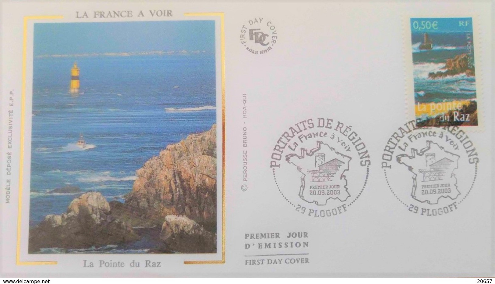 France 3601b Fdc La Pointe Du Raz , Phare - Faros