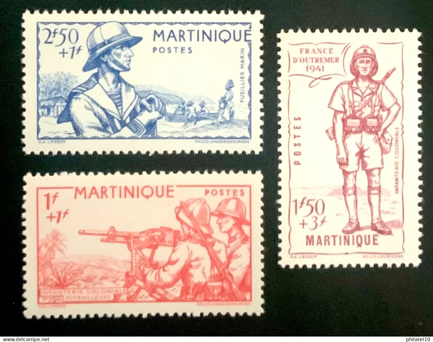 1941 MARTINIQUE DÉFENSE DE L ‘ EMPIRE - NEUF** - Unused Stamps