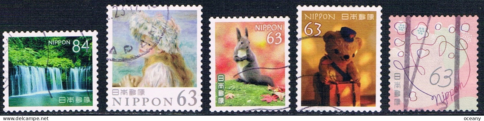 Japon - Lot 11354 + 11478 + 11491 + 11534 + 11569 (année 2023) Oblit. - Gebraucht