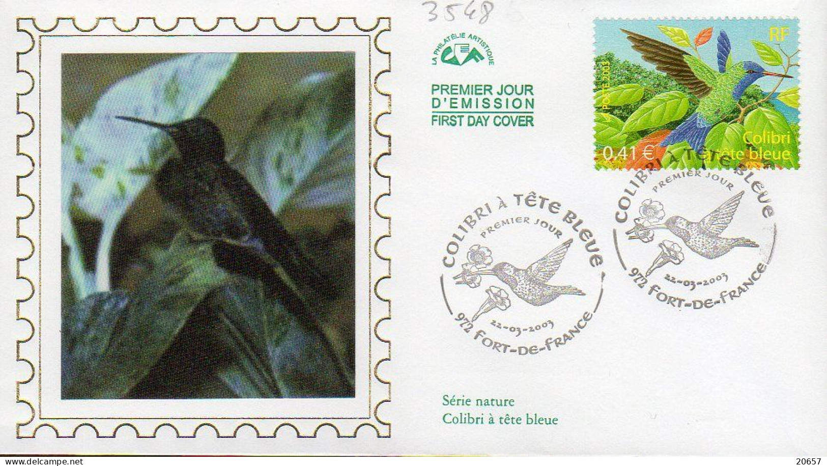 France 3548 Fdc Colibri - Colibris