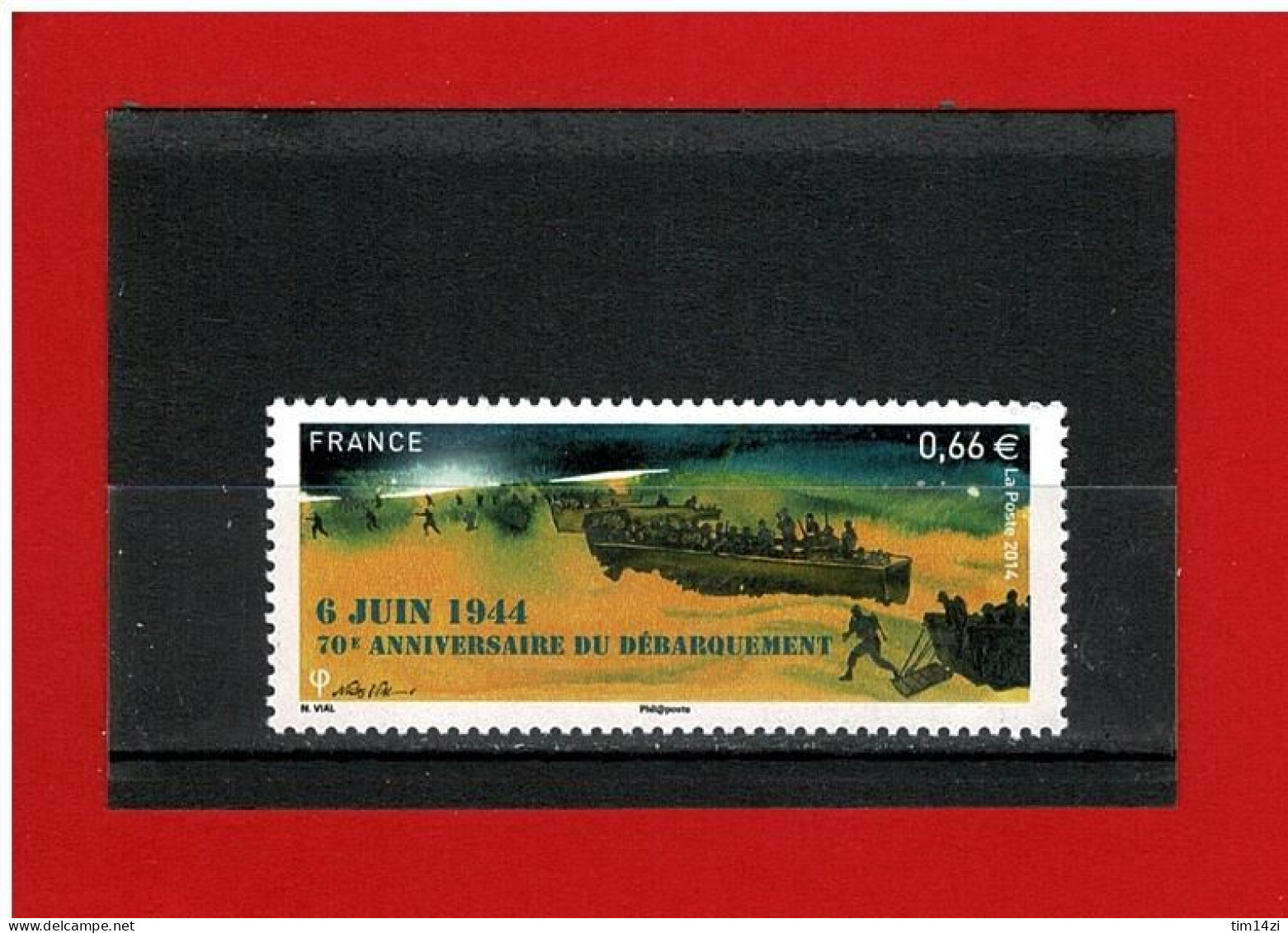 2014 - N° 4863 - NEUF** - 70ème Anniversaire Du DEBARQUEMENT - 6 JUIN 1944 -  COTE Y & T : 2.20 Euros - Unused Stamps