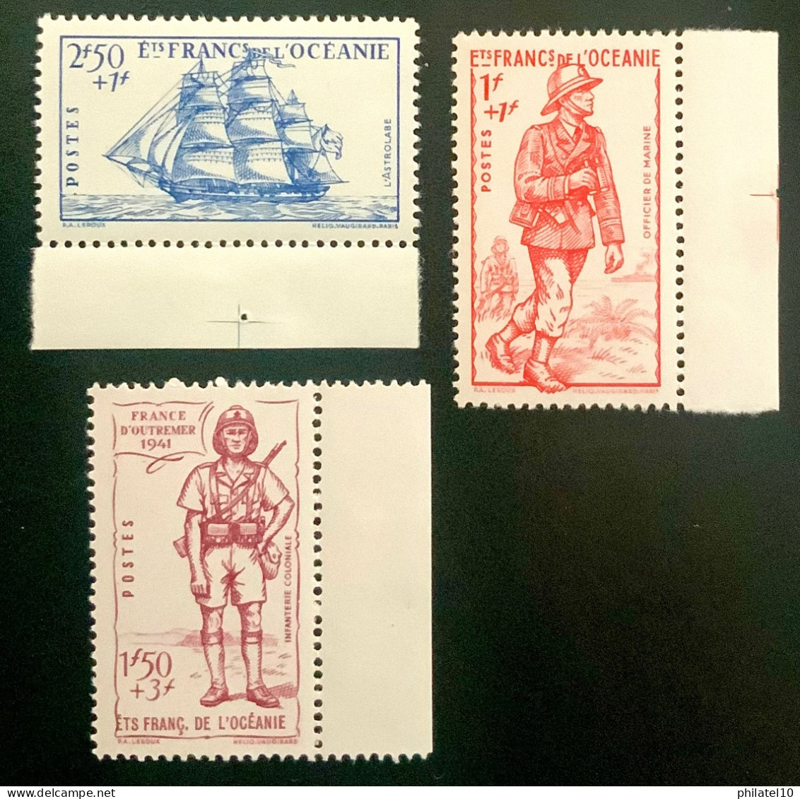 1941 ÉTABLISSEMENTS FRANÇAIS DE L’OCÉANIE DÉFENSE DE L’EMPIRE - NEUF** - Unused Stamps
