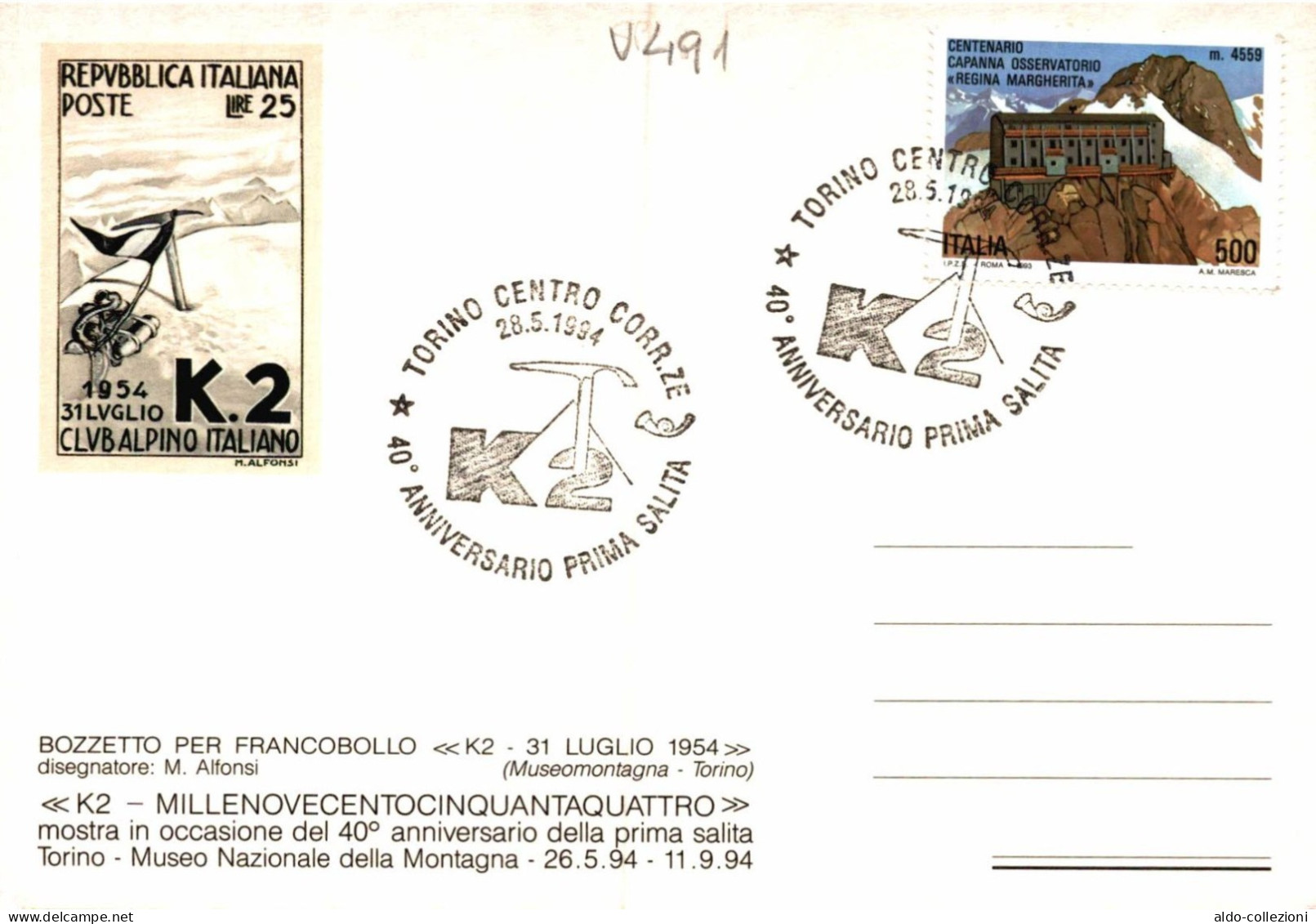 Anniversario Spedizione Italiana K2 FG V491 - Non Classificati