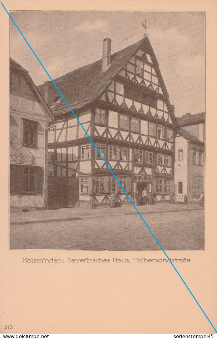 Ak Holzminden Severinsches Haus Halbmondstraße Ungelaufen - Holzminden