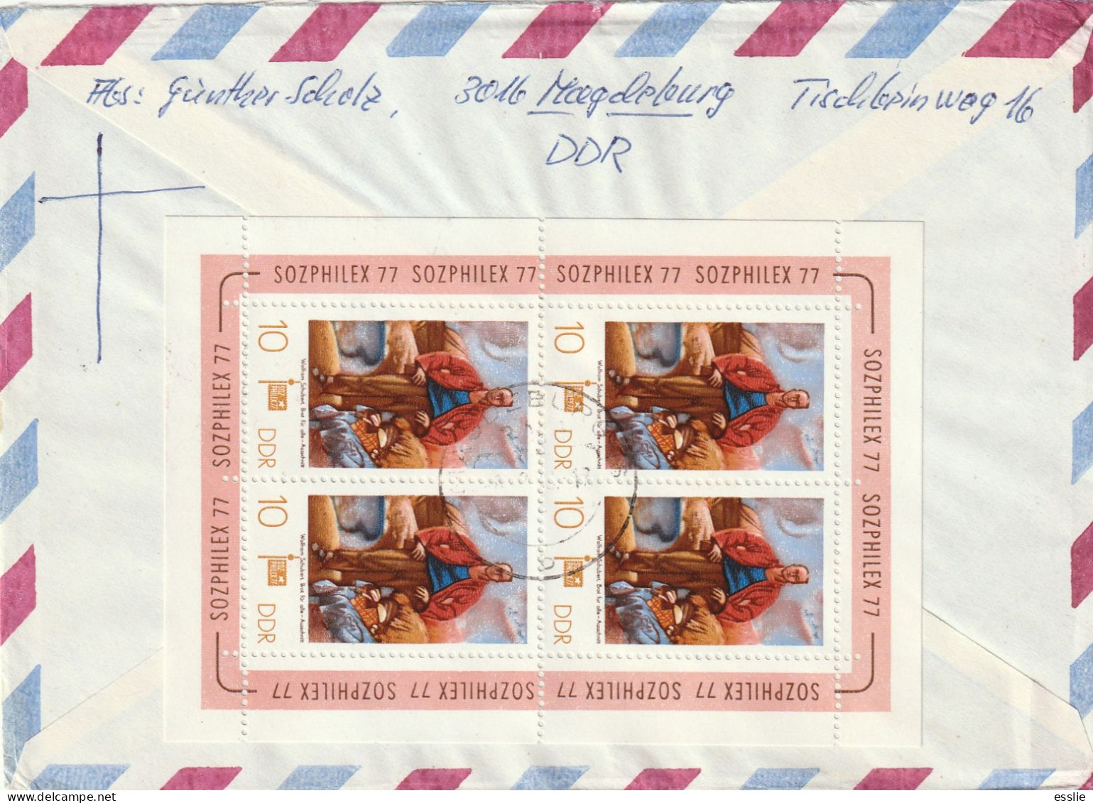 Germany DDR Cover Einschreiben Registered - 1977 1978 - Firemen Activities Fire Brigade Education Of The Deaf SOZPHILEX - Lettres & Documents