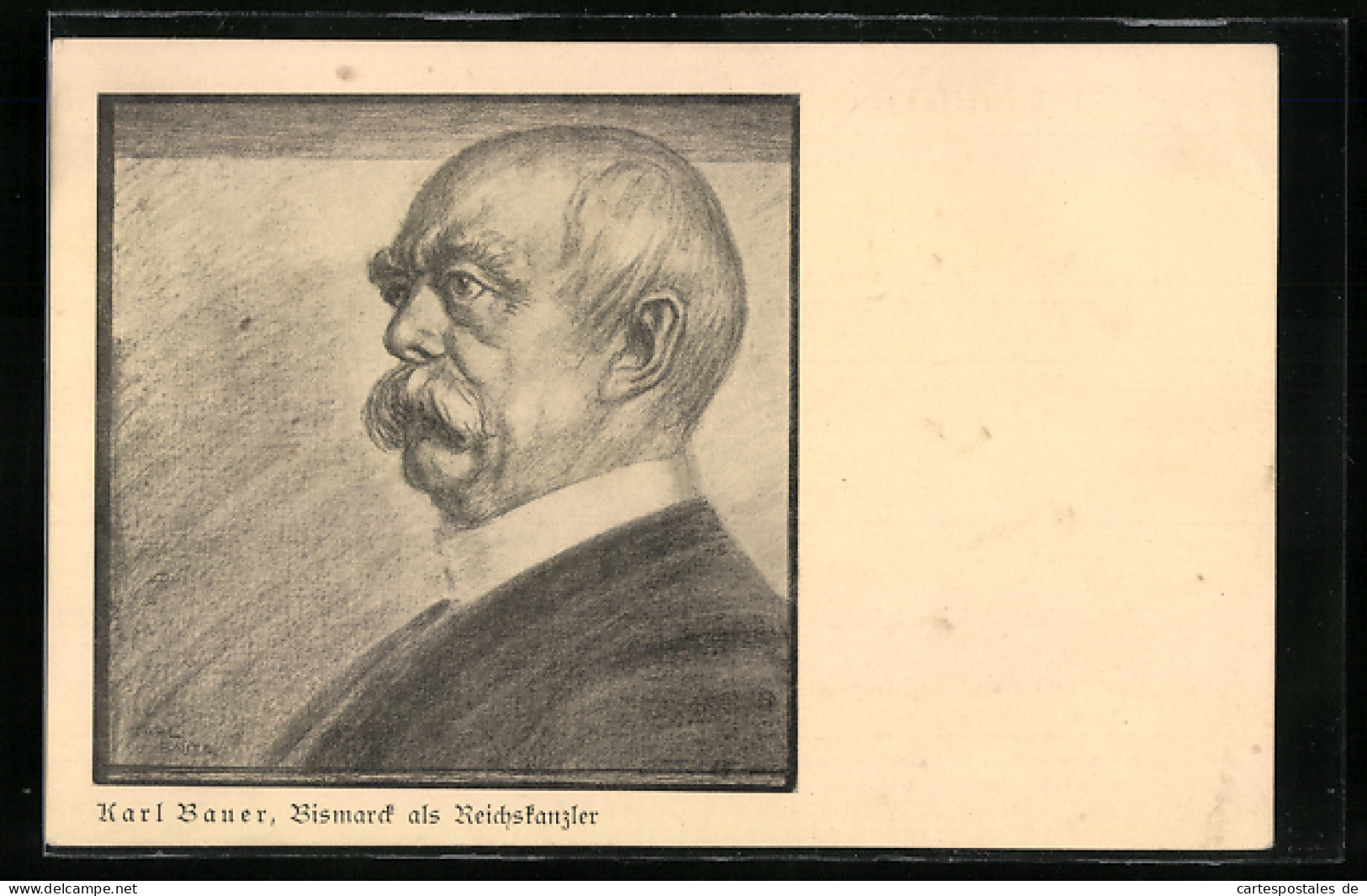 Künstler-AK Porträt Reichskanzler Otto Von Bismarck  - Historical Famous People