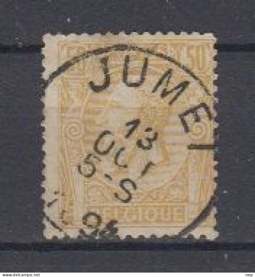 BELGIË - OBP - 1884/91 - Nr 50 T0 (JUMET) - Coba + 2.00 € - 1884-1891 Leopold II.