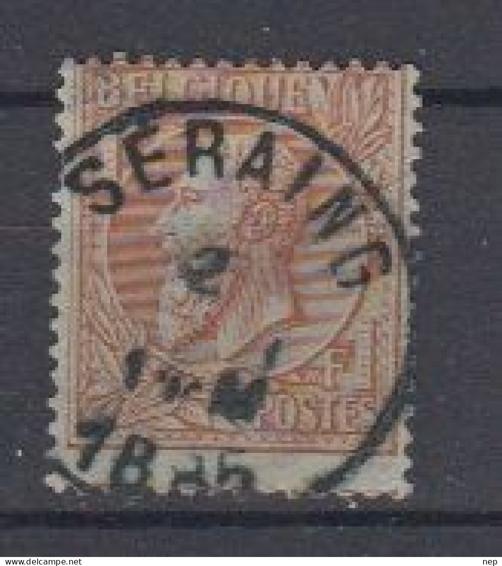 BELGIË - OBP - 1884/91 - Nr 51 T0 (SERAING) - Coba + 2.00 € - 1884-1891 Léopold II