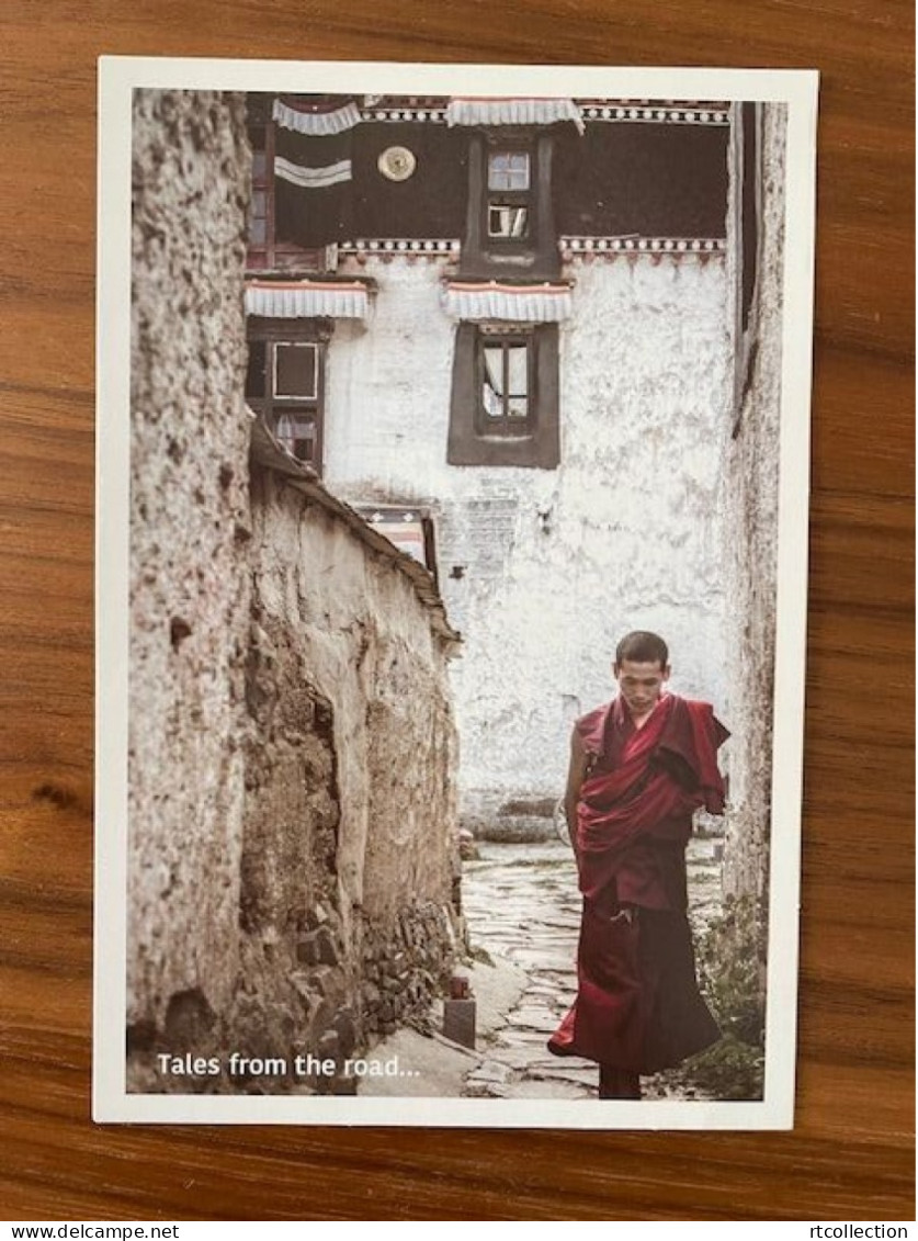 China Postal Card Postcard Tales From The Road Travel Tibet Tashilhunpo Monastery Temple Monk People Places Architecture - Other & Unclassified