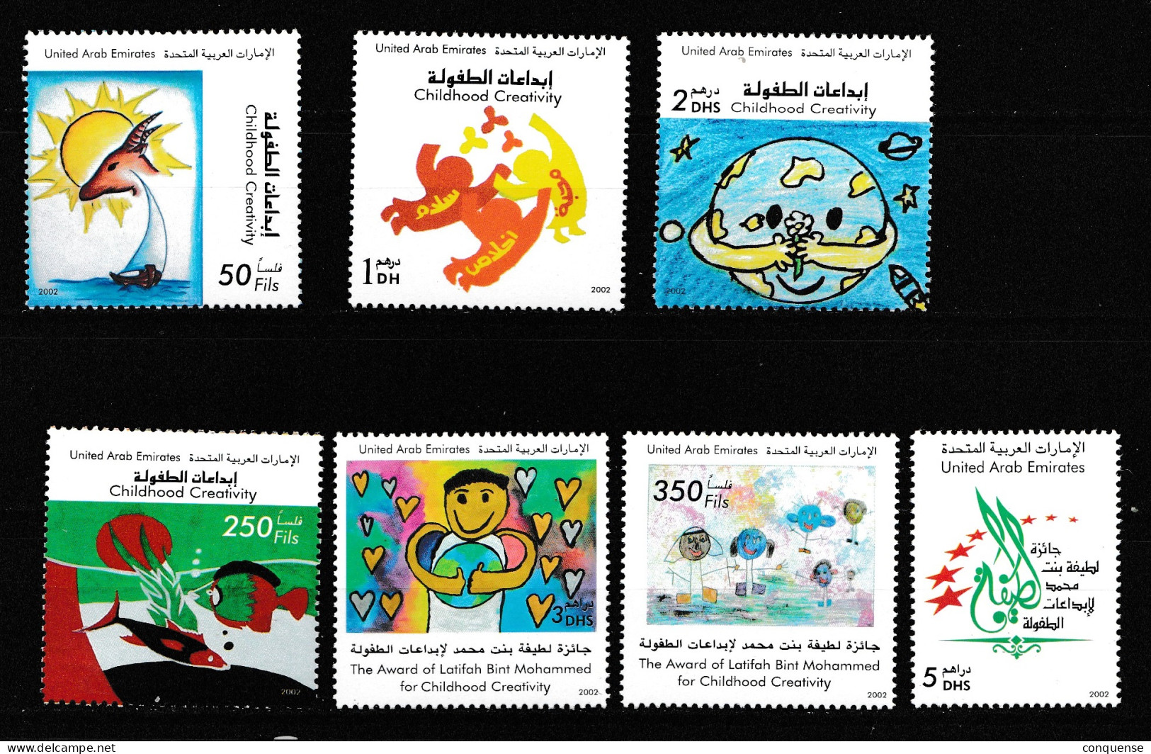 UNITED  ARAB  EMIRATES 2002  **  MNH  YVERT  668\74   BUENOS - United Arab Emirates (General)