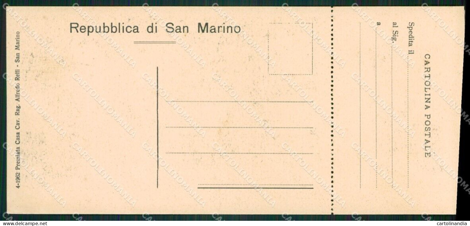 San Marino Palazzo Governativo Mini Cartolina E Cartolina MQ5719 - Saint-Marin