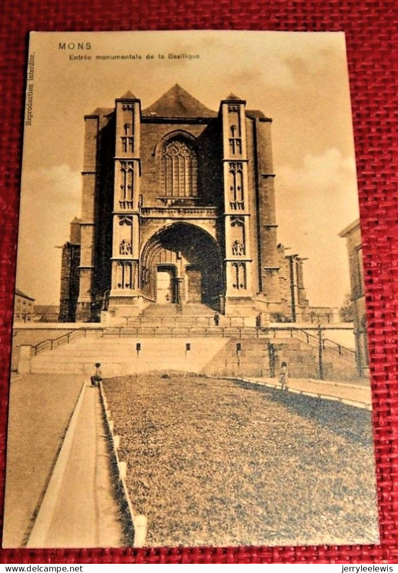 MONS -  Entrée Monumentale  De La Basilique - Mons