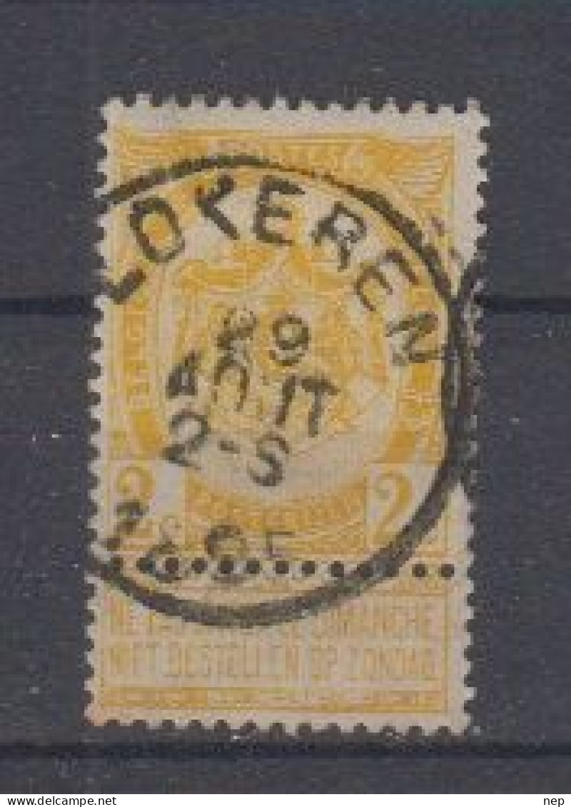 BELGIË - OBP - 1893/1900 - Nr 54 T0 (LOKEREN) - Coba + 2.00 € - 1893-1907 Coat Of Arms