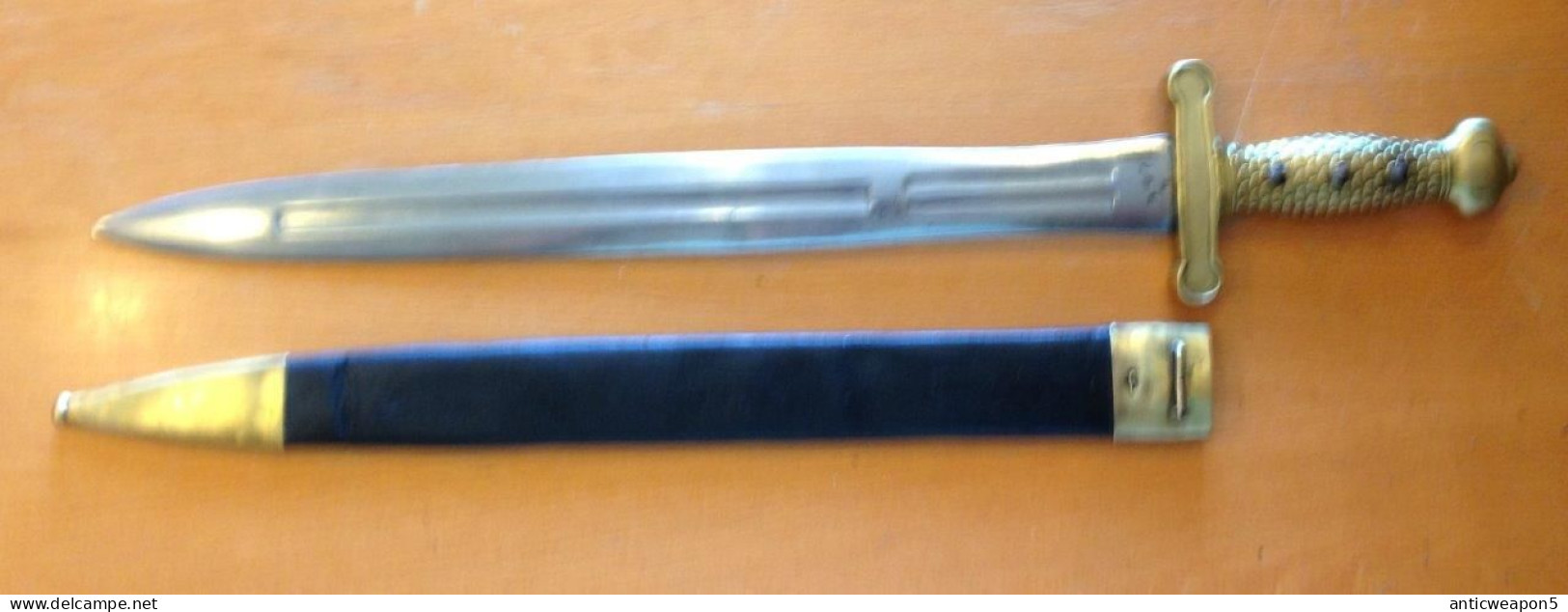 France. Épée D'artillerie à Pied De Soldat M1816 (T145) - Knives/Swords